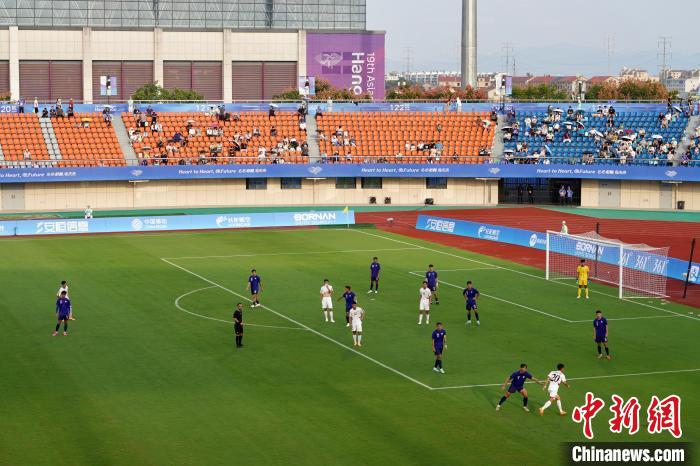 （微观亚运）杭州亚运会男足小组赛：中国台北0:2负于朝鲜