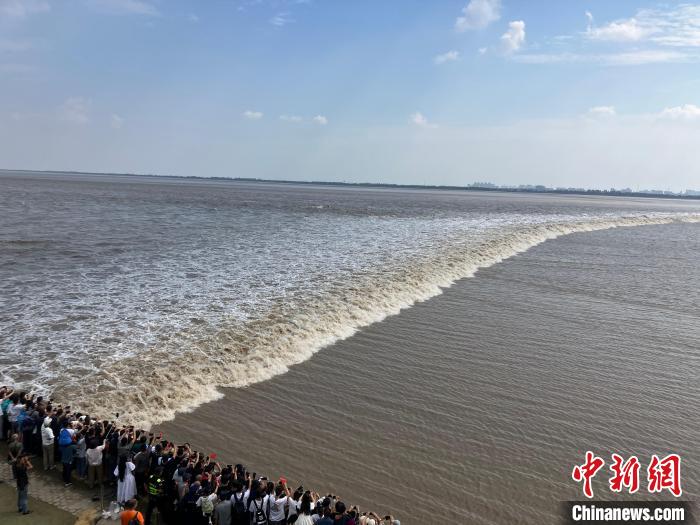 （杭州亚运会）杭州亚运会期间 自然奇观钱塘江大潮如约而至