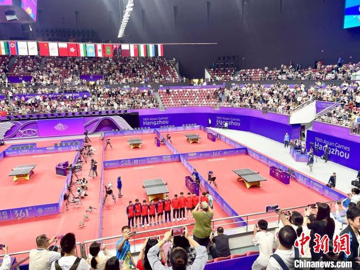 亚运会中国男女乒首日亮相 观众：小组赛像决赛一样精彩