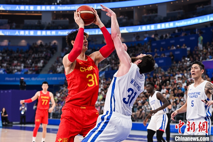 中国男篮战胜中国台北队，收获小组赛两连胜